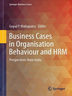 cover image of Business Cases in Organisation Behaviour and HRM